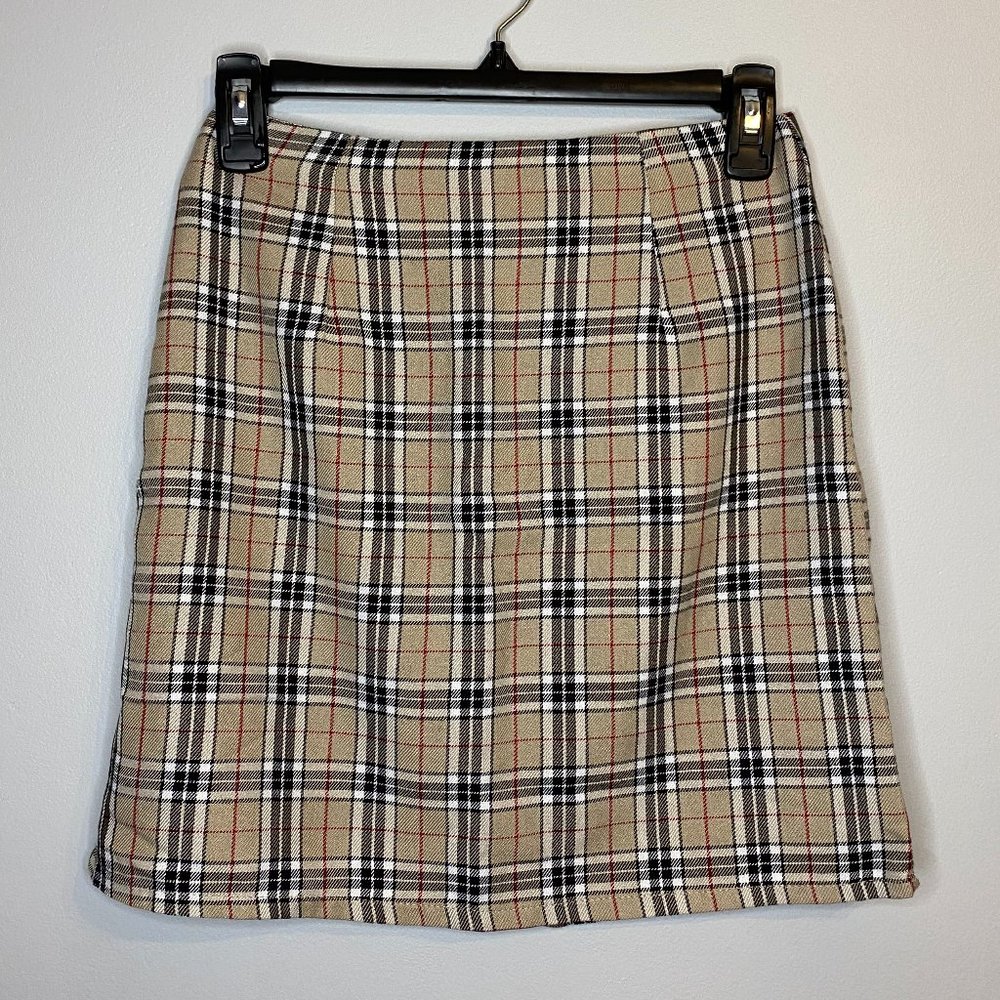 NASTY GAL Tartan Plaid Printed Mini Skirt